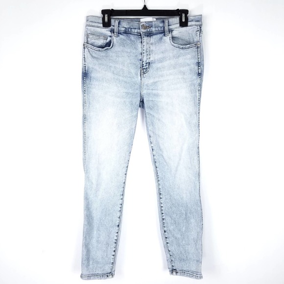 Current/Elliott Denim - Current/Elliott Acid Wash High Rise Skinny Jeans